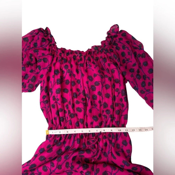Diane von Furstenberg Womens Dress Silk Pink Berry Size Small - Picture 13 of 16